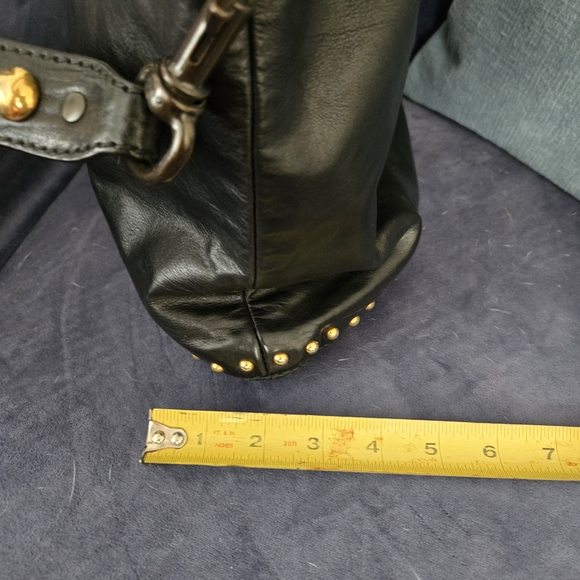 Black and Gold Studded Women's Bag - Picture 12 of 12